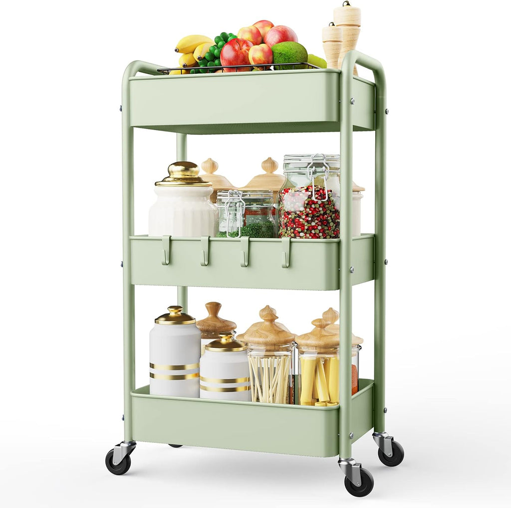 3 Tier Rolling Utility Cart