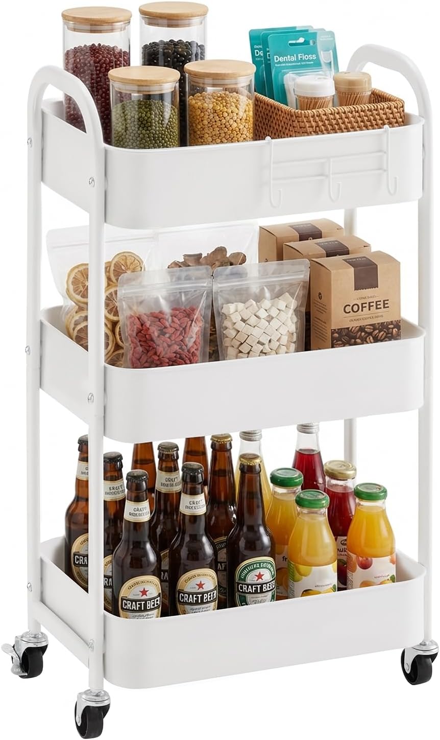 Houser 3-Tier Rolling Utility Cart
