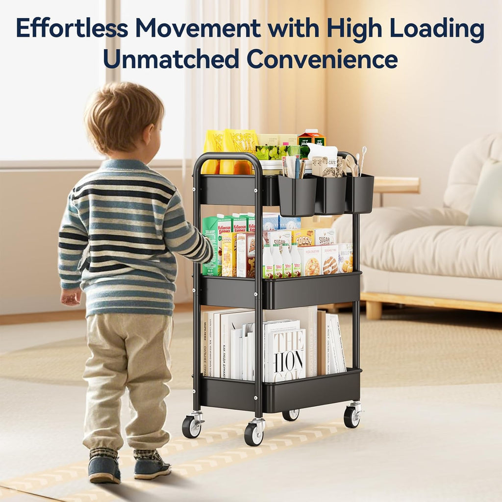 YASONIC 3 Tier Rolling Cart
