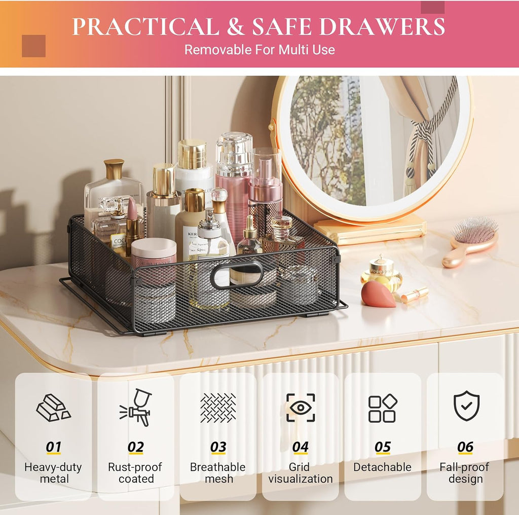 Goovilla Rolling Makeup Organizer Cart