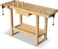 60" Solid Rubber Wood Workbench