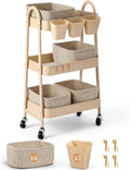 3-Tier Rolling Utility Cart