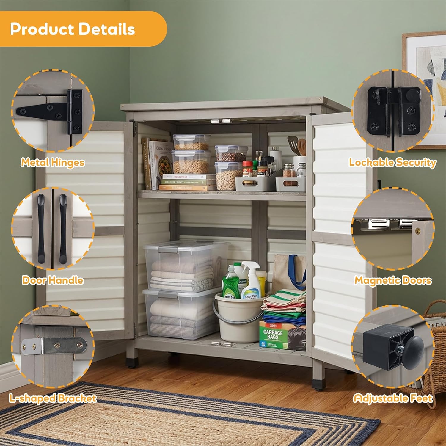 Weatherproof Outdoor Storage Cabinet