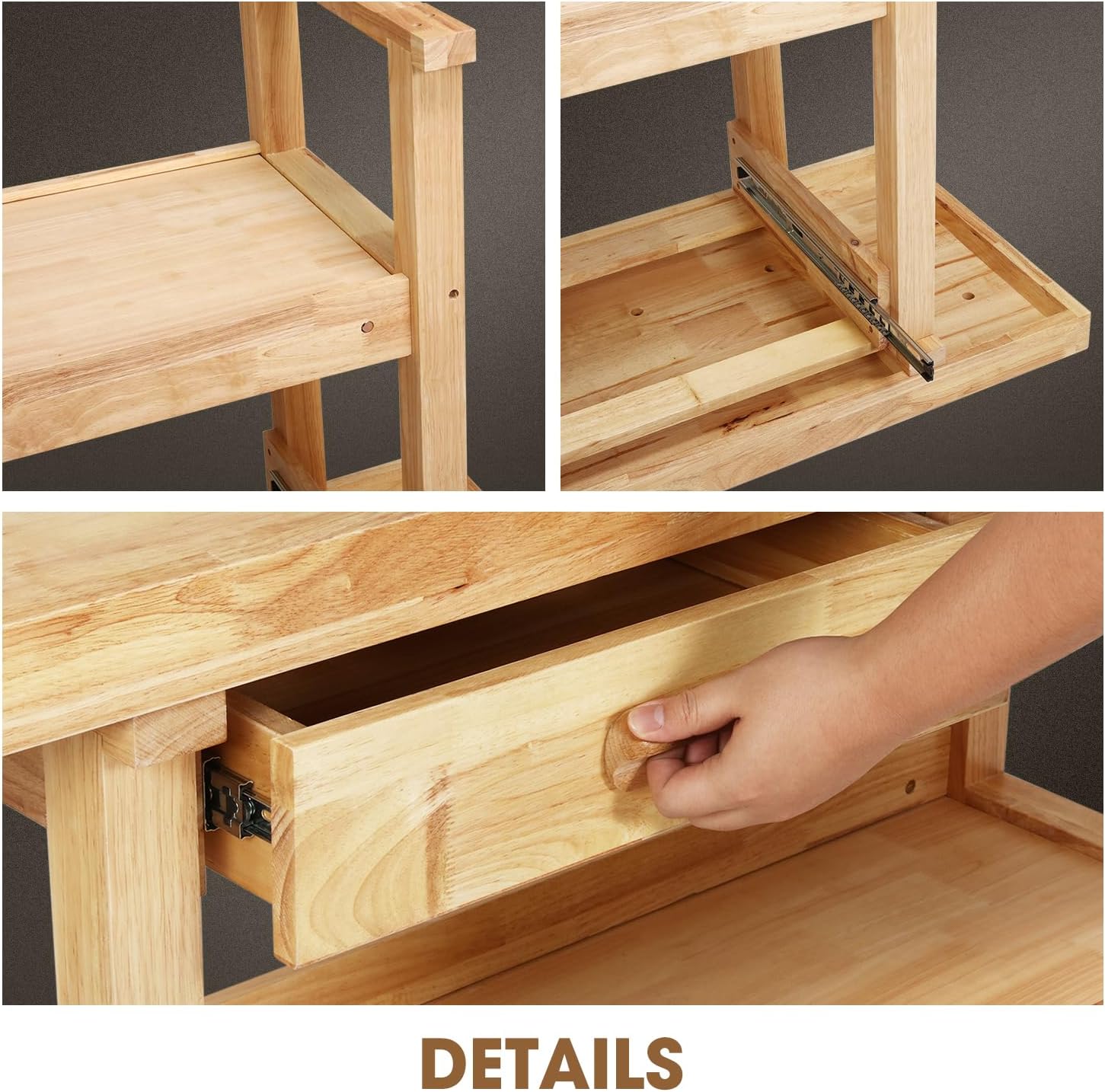 Motoring 2-Drawer Wood Workbench