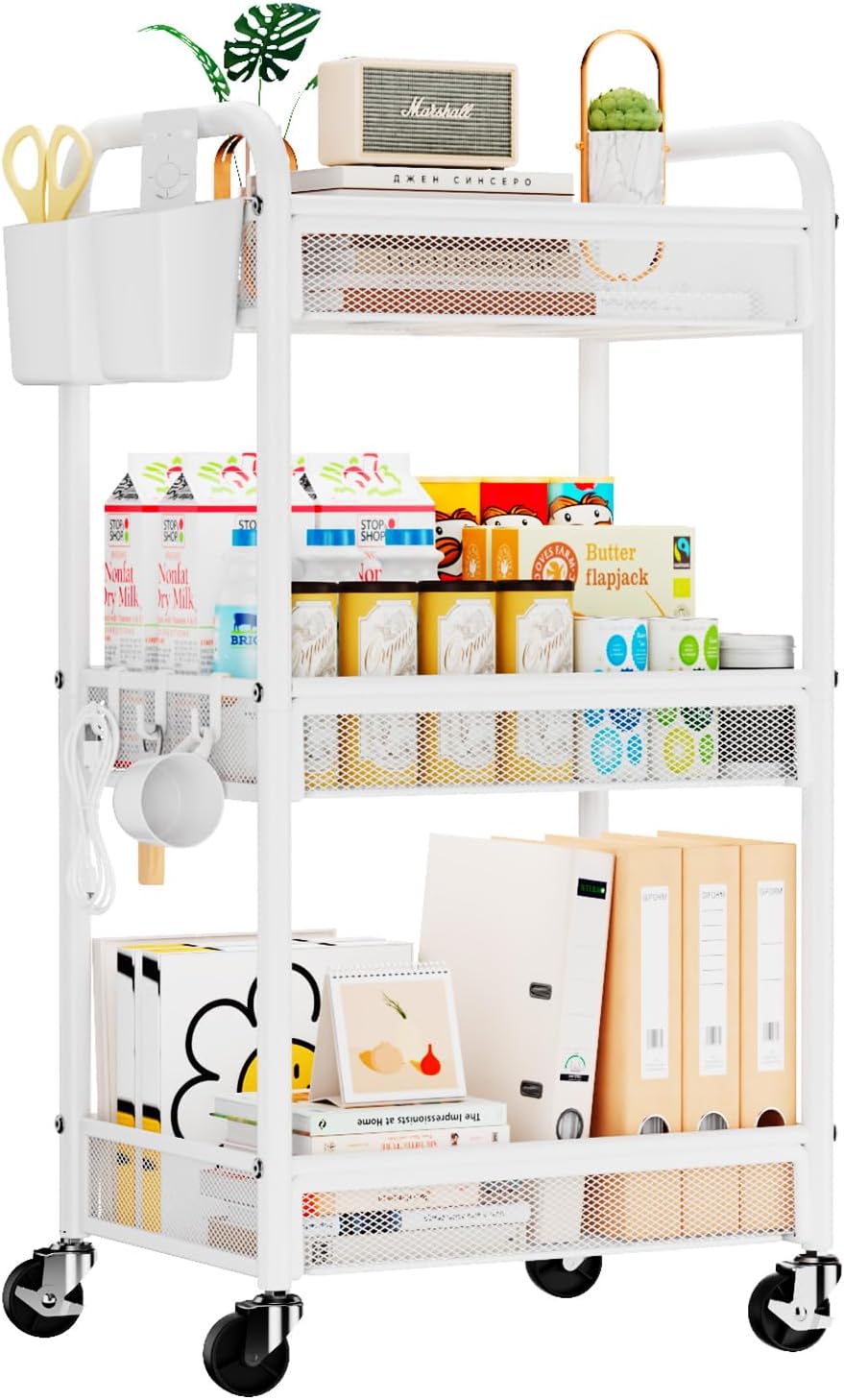 YASONIC 3 Tier Rolling Cart