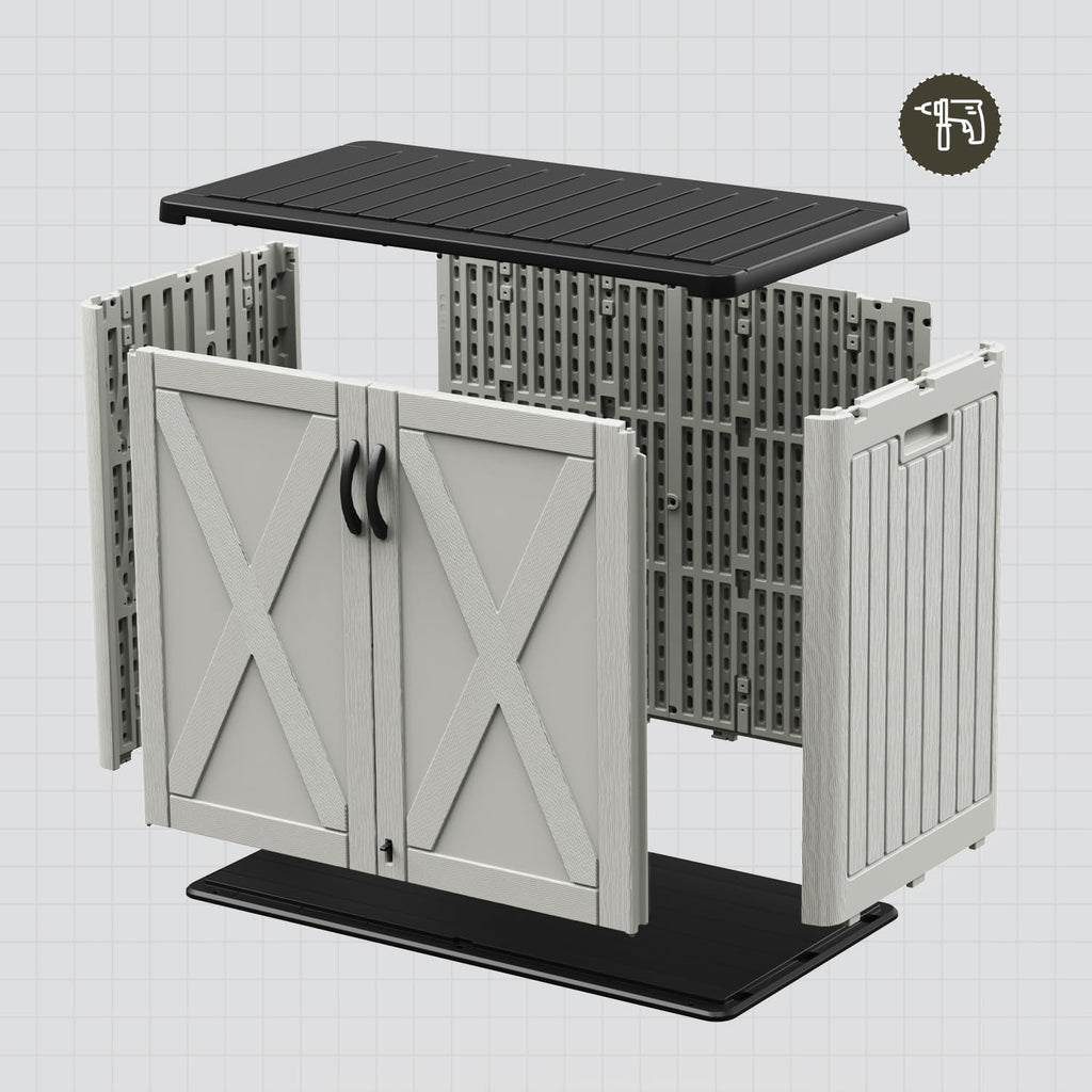 Patiowell Brown Outdoor Storage Shed