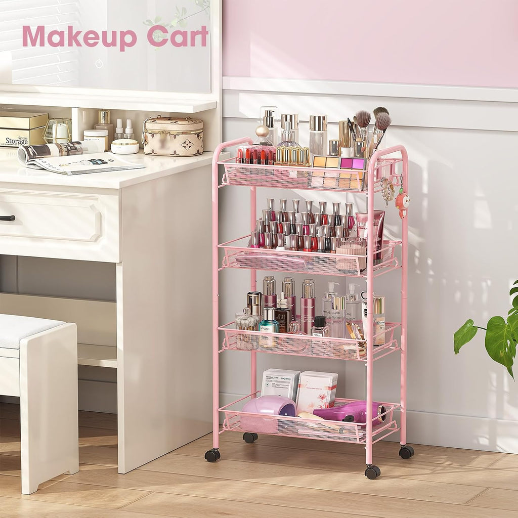 TOOLF 4 Tier Rolling Utility Cart