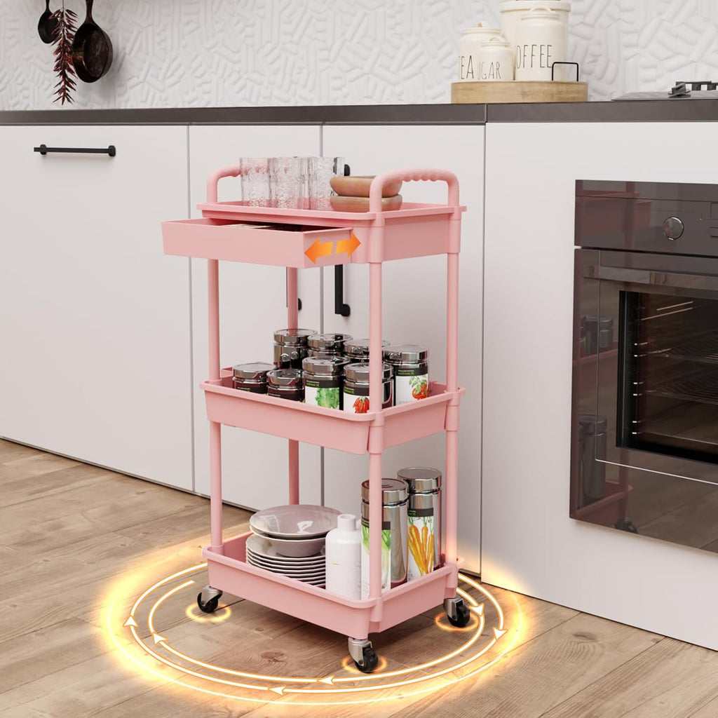 3 Tier Rolling Utility Cart