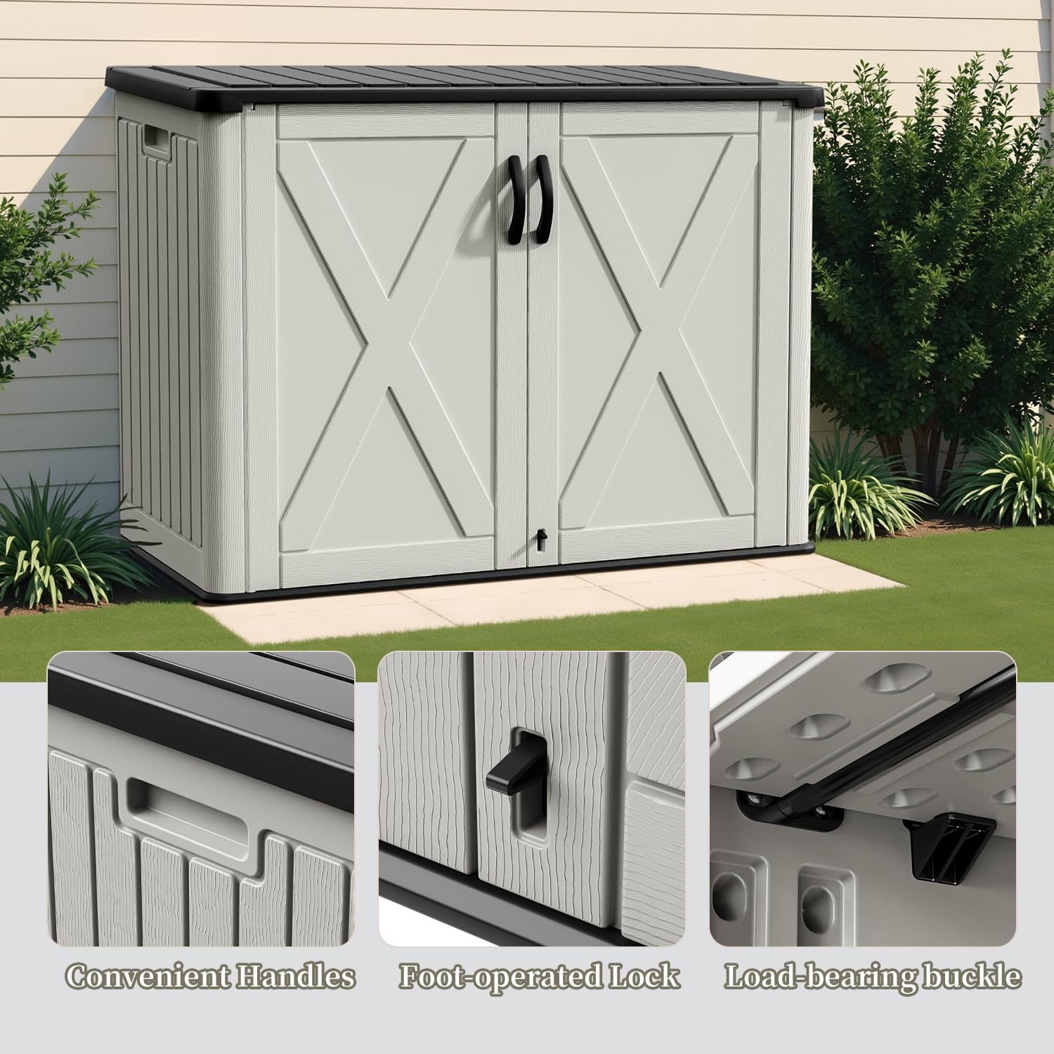 Patiowell Brown Outdoor Storage Shed
