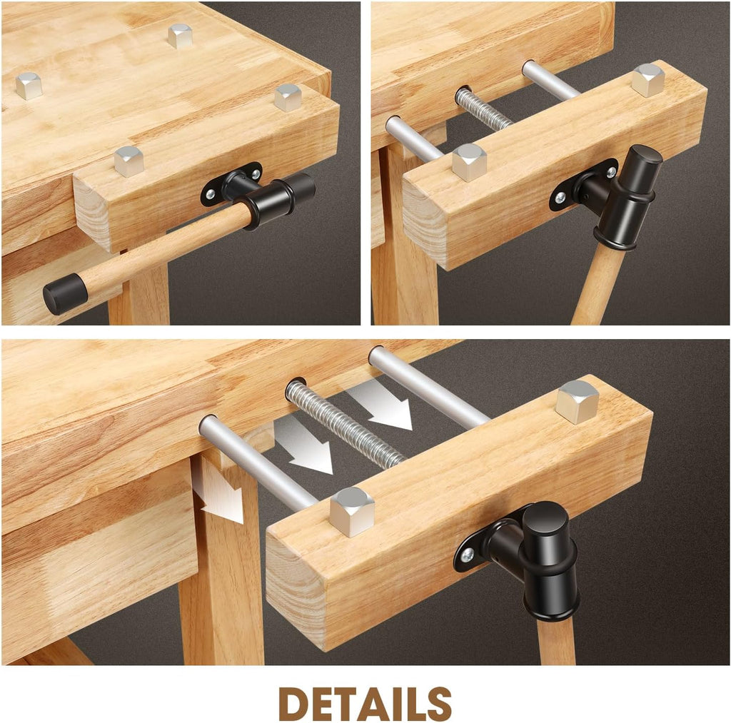 Motoring 2-Drawer Wood Workbench