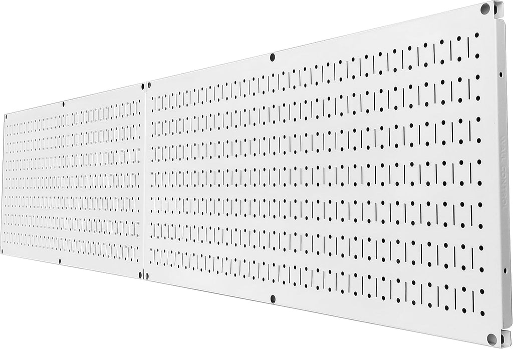 Wall Control White Metal Pegboard Rack