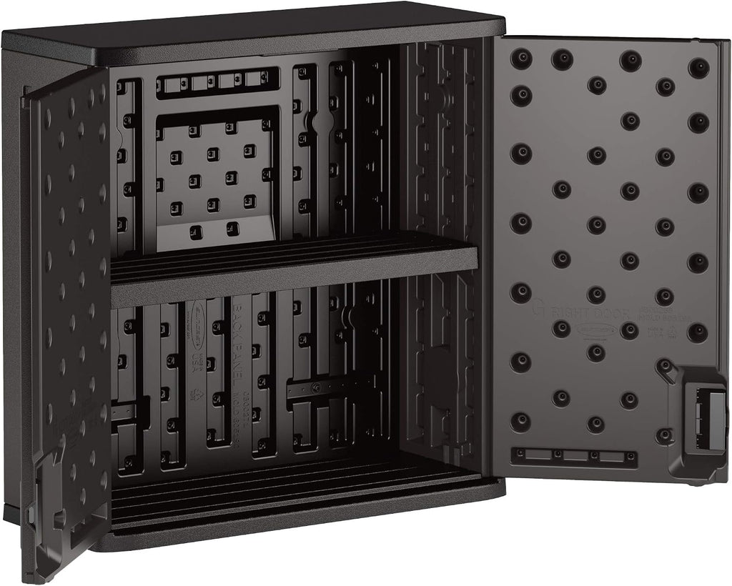 Suncast Black 4 Cu Ft Resin Wall Cabinet