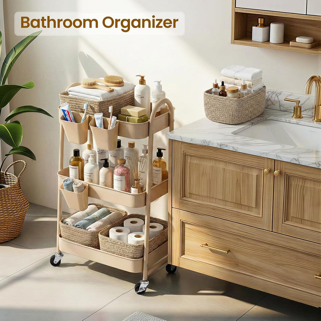 3-Tier Rolling Utility Cart