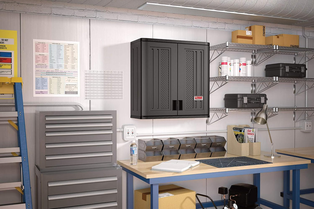 Suncast Black 4 Cu Ft Resin Wall Cabinet