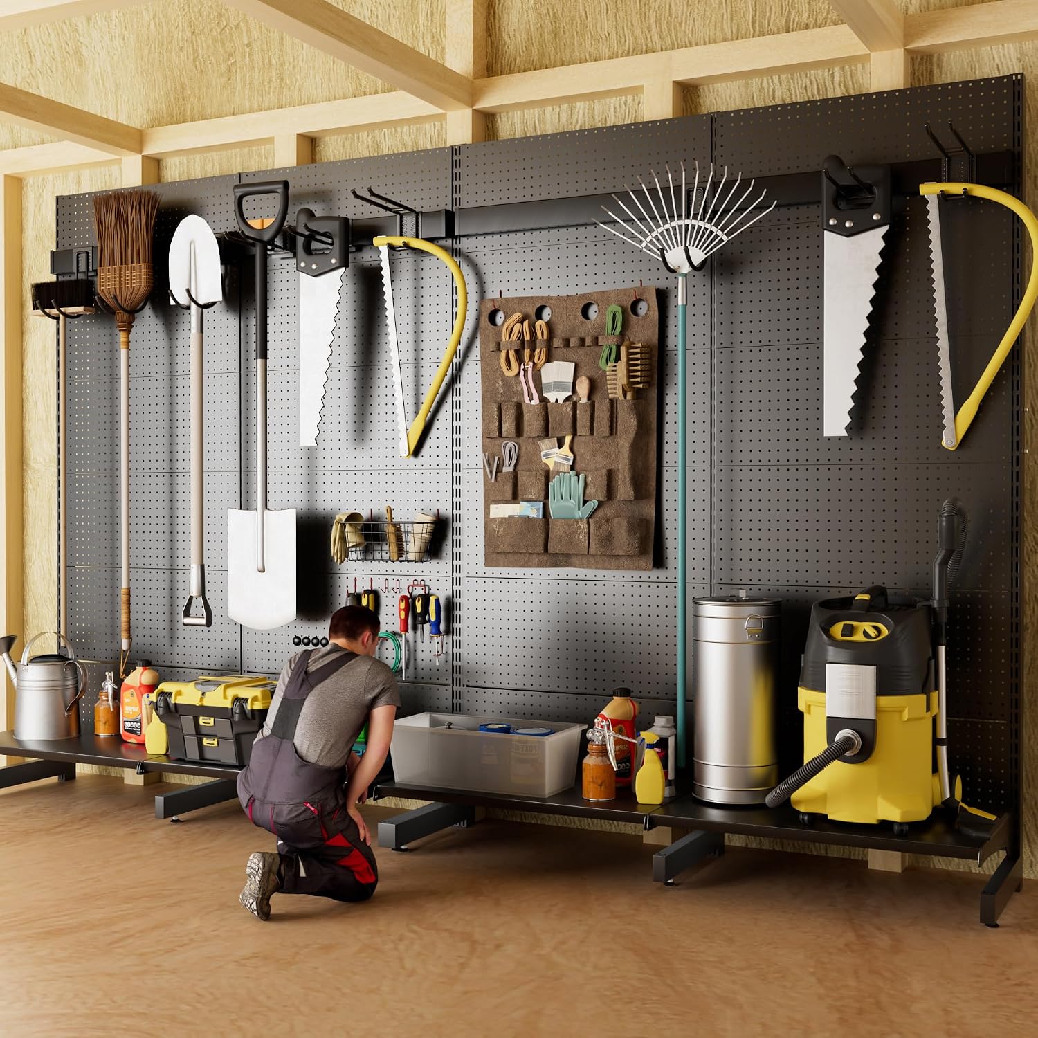 Garage Pegboard Tool Organizer
