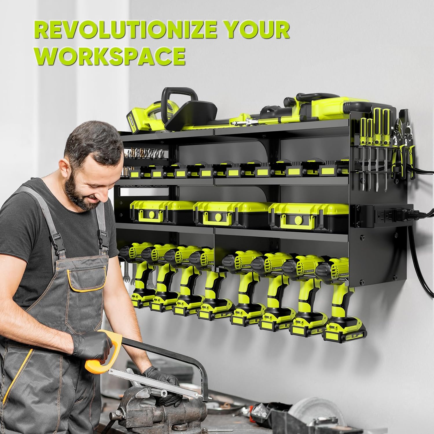 Wall Mount Power Tool Organizer