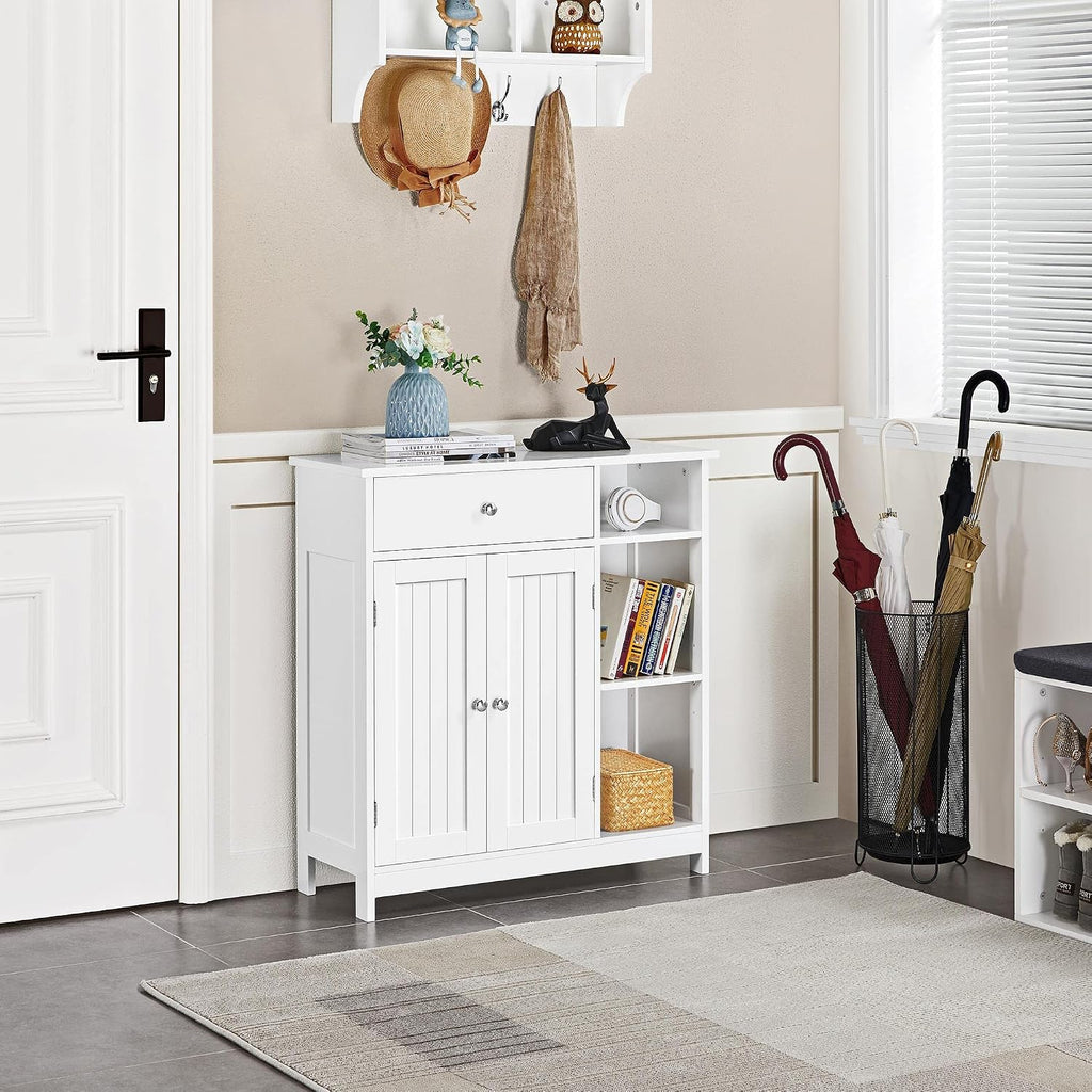 White Freestanding Storage Cabinet