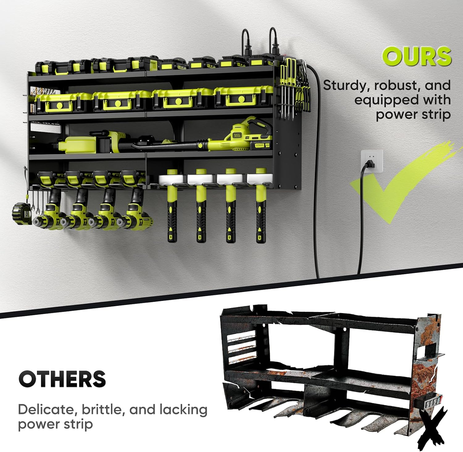 Wall Mount Power Tool Organizer