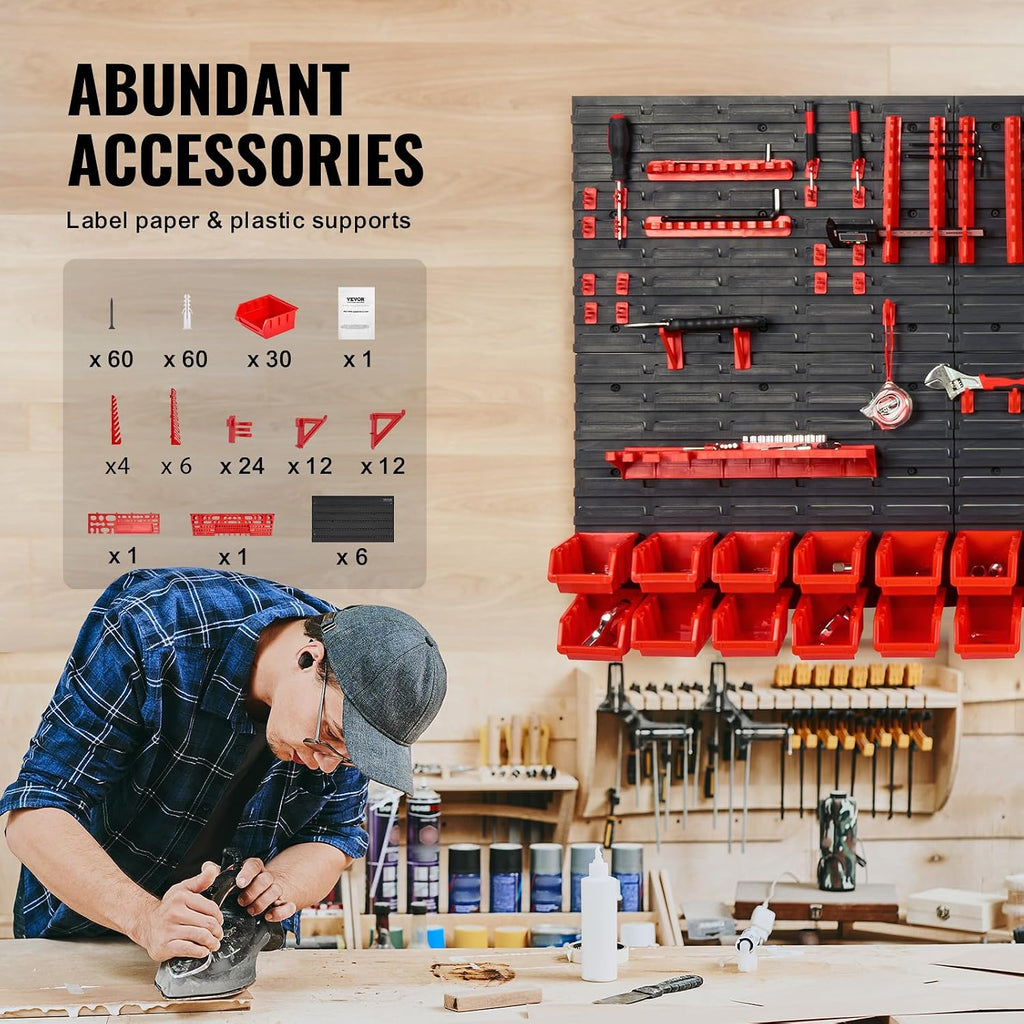 Wall Mounted Parts Storage Rack