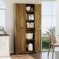 Garvee Barnwood Tall Pantry Cabinet