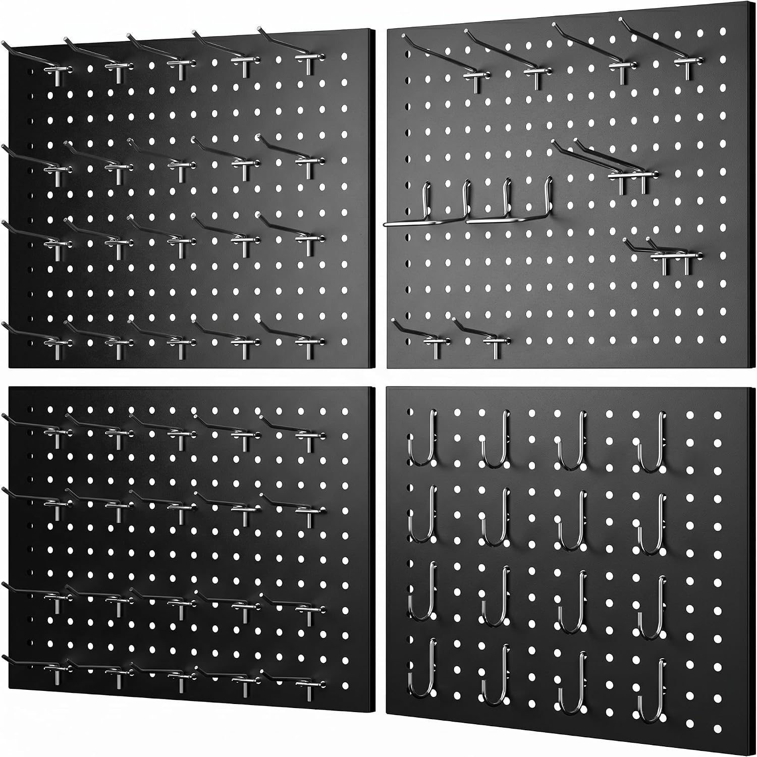 74PCS Metal Pegboard Wall Organizer