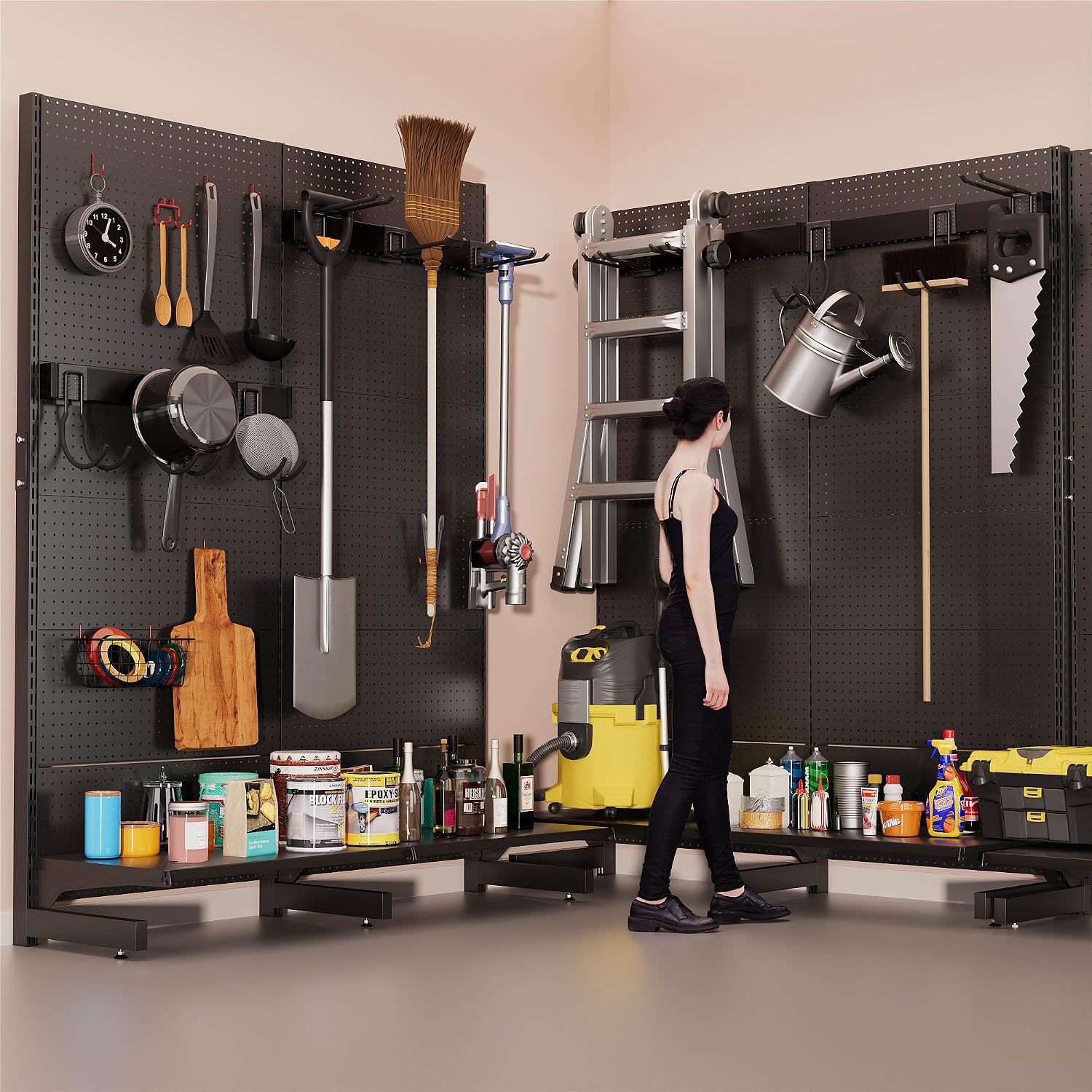 Garage Pegboard Tool Organizer