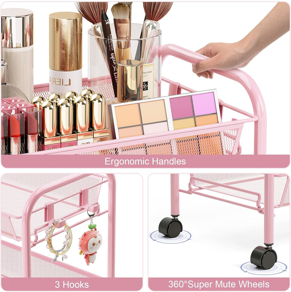 TOOLF 4 Tier Rolling Utility Cart