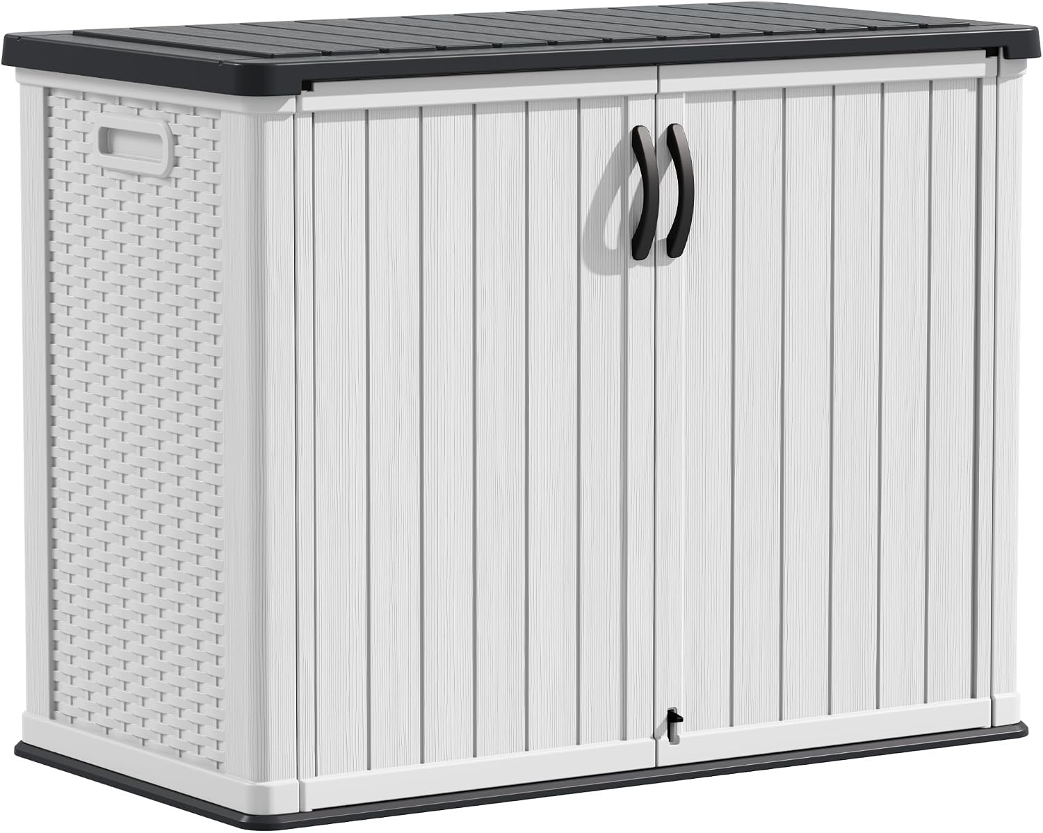 Devoko White 26 Cu Ft Horizontal Storage Shed