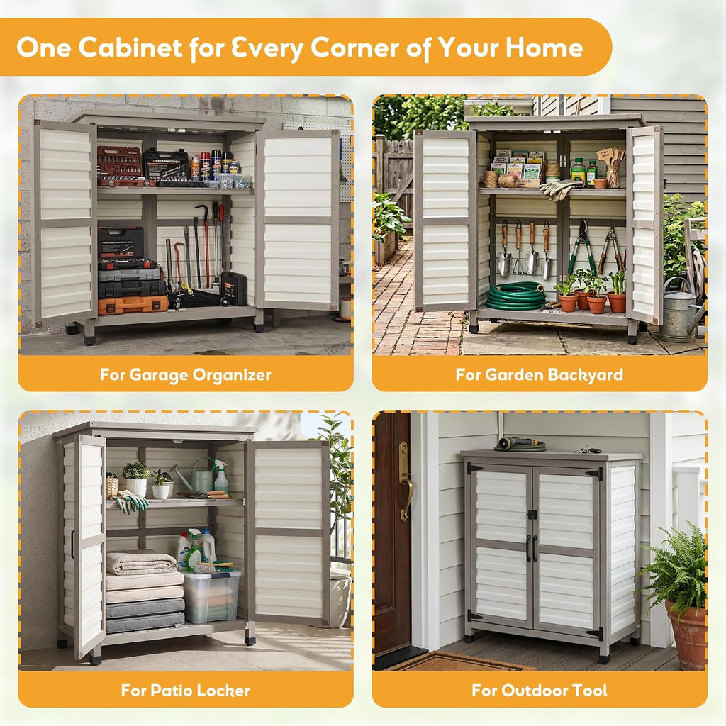 Weatherproof Outdoor Storage Cabinet