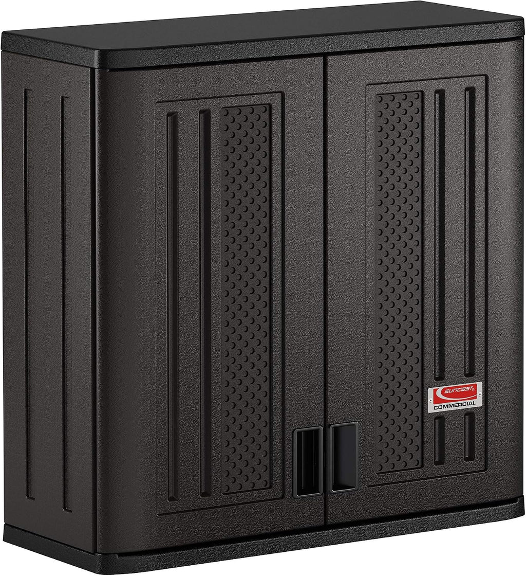 Suncast Black 4 Cu Ft Resin Wall Cabinet
